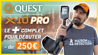 Détecteur de métaux QUEST X10 PRO  le  complet à 250€  👍 [upl. by Silenay819]