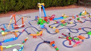 Thomas TrackMaster Motorized Layout  Outdoor Backyard Layout 2019 [upl. by Cassella]