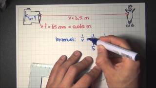Licht lenzenformule fotocamera  voorbeeld  natuurkunde [upl. by Akili]