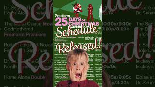 25 days of Christmas movie schedule christmas [upl. by Toshiko]