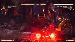 General Shao vs The Dark Dragon【Mortal Kombat 1 Invasion Boss】 [upl. by Ahsinrat991]