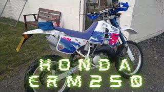 Honda CRM 250 Walk Around  Road legal Motocross 250cc [upl. by Pillow154]