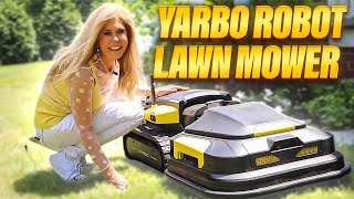 Cuttingedge Yarbo Robot Lawn Mower Wireless Smart Lawn Care For Big Yards [upl. by Ihcas]