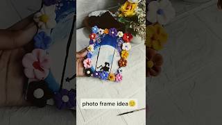 Photo frame idea clay craft dly frame photo easycraftingideas [upl. by Hamimej]