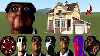 Obunga Family Vs Houses in Garrys Mod 48 [upl. by Cardew784]