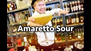 HOW TO MAKE AMARETTO SOUR CHRISTMAS COCKTAIL [upl. by Hutner]