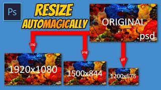 PHOTOSHOP  Automatically Export Multiple Versions of a Single File [upl. by Ednil217]