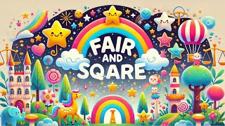 🌟 Fair and Square Teaching Kids the Power of Fairness and Kindness 🎶 [upl. by Kania852]