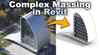 Complex Mass Modeling in Revit Tutorial Inplace Massing [upl. by Orlov648]