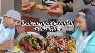 Seafood delight at Seabelle Restaurant  Crayfish platter  Breaking crab  SA YouTuber [upl. by Iaj]