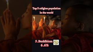 top 5 religion population in the world [upl. by Arocat150]