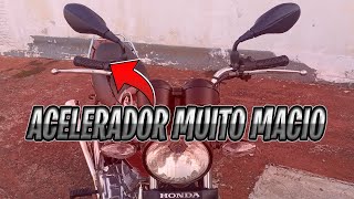 COMO DEIXAR O ACELERADOR DA MOTO MUITO MACIO E LEVE  Maycon Aragão [upl. by Nevil380]