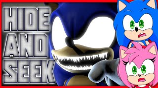 Sonic and Amy watch DING DONG HIDE AND SEEK Song SONICEXE  Full SFM Animation Halloween Special [upl. by Rojam]