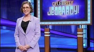 Jeopardy references Mayim Bialik in clue 1 year after she was fired [upl. by Ahseekat]