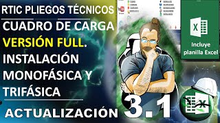 ⚡Cómo usar un CUADRO DE CARGA⚡ usando la nueva normativa SEC VER DESCRIPCIÓN [upl. by Rodrigo548]