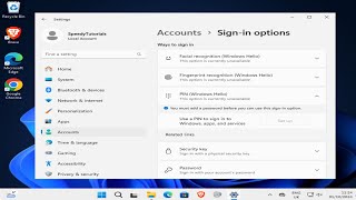 How To Setup Windows Hello PIN in Windows 11 [upl. by Albie]