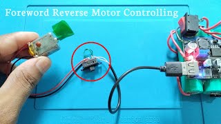 Simple DC motor forward and reverse control circuit  Forward and reverse controlling with 2chanel [upl. by Tu180]