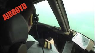 777 Cockpit Video Landing Hong Kong [upl. by Netty]