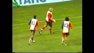 Sione Lauaki super skilful handling creates Pacific Islanders try vs Waratahs 2004 [upl. by Leilah]