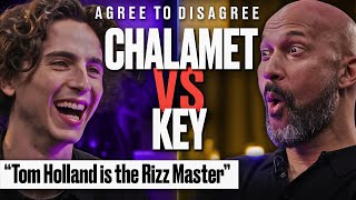 Timothée Chalamet amp KeeganMichael Key Argue Over The Internets Biggest Debates  Agree to Disagree [upl. by Catina]