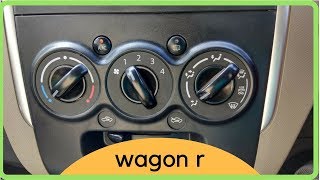 All about Wagon r AC  2017  All functions explained [upl. by Anuaf]