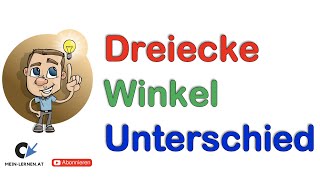 Dreiecke nach Winkeln unterscheiden [upl. by Ahtelra]