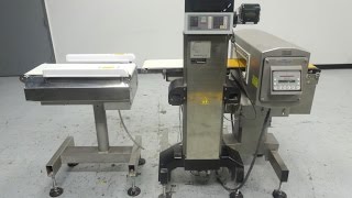 Used SAFELINE Ishida Combination Metal Detector Checkweigher  stock  71081013 [upl. by Htenay]