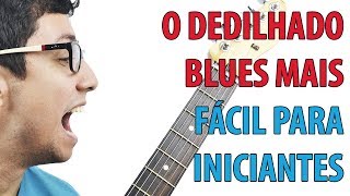 Dedilhado blues para iniciantes do violão e da guitarra  Meio Musical [upl. by Entirb]