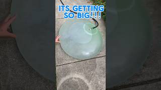 Filling up Giant Wubble Bubble Ball with water rap music crazy [upl. by Stacia]