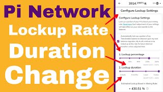 Pi Network lockup rate change kaise kare  pi lockup duration change after first migration [upl. by Veats86]