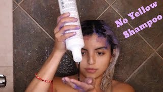 Best Shampoo to Tone Blond Hair  Fanola No Yellow Shampoo Review [upl. by Anitnegra464]