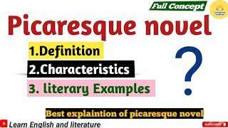 What is Picaresque NovelDefinition Characteristics and Literary Exampleenglishliterature [upl. by Ailedroc47]