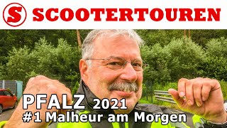 Scootertouren Pfälzer Wald und Deutsche Weinstraße 2021 1 Erster Tag morgens Reisen mit Motorroller [upl. by Mozart581]