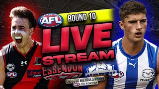 Library Stream  ESSENDON vs NORTH MELBOURNE  Round 10 Live AFL Stream [upl. by Kepner981]