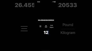 How To Convert Kilograms To Pounds  MiKm iOS [upl. by Merry]