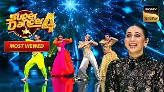 सारे Contestants ने मिलकर दिया Karisma Kapoor को Tribute  Super Dancer 4  Most Viewed [upl. by Assirral]