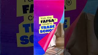 The FAFSA® pays for trades watch the full video in the comments shorts [upl. by Tunk]