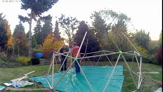 14 ft Geodesic Dome Assembly Time Lapse [upl. by Weldon494]