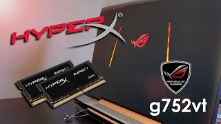 Le agregué memoria RAM a mi LAPTOP GAMER ASUS ROG g752vt [upl. by Korrie]