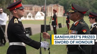 Winning the prestigious Sword of Honour at Sandhurst [upl. by Eedissac]