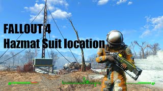 How to get the Hazmat Suit in Fallout 4 I 1000 Rad protection Hazmat Suit Location [upl. by Balfore108]