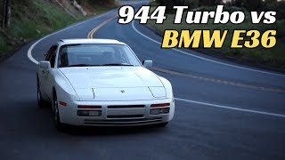 POV Porsche 944 Turbo Chasing Tuned BMW E36 Up Canyon  Amazing Exhaust Sounds [upl. by Berta]