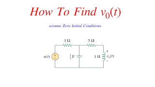 How To Find Output Voltage Drop Using Laplace Transform  Frequency Domain Solved Problems [upl. by Valeria]