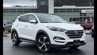 White 2016 Hyundai Tucson Ultimate  Kelowna Toyota [upl. by Siryt436]