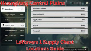 Huanglong Central Plains Leftovers 1 Supply Chest Locations Guide【Wuthering Waves 10】 [upl. by Efioa]