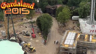 Gardaland 2015 BampM Dive Coaster Construction Update 130814 HD [upl. by Langer]