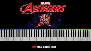 THE AVENGERS  Main Theme Piano Solo [upl. by Amabelle]