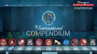 DOTA 2 The international Compendium Battle pass RELEASE  EXCLUSIVE ARCANA AND IMMORTAL SET [upl. by Collar]