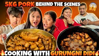 Behind the Scenes of Most Requested Mukbang with gurungeatingchannel ​⁠​⁠🎬🍖  5KG Pork amp Fun Chat [upl. by Florinda]