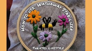 How to Use Washaway Stabilizer 🖤 [upl. by Yenatirb978]